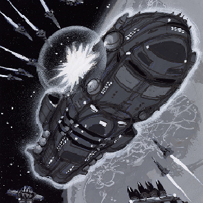 sk_523, Inherit Armageddon, David Weber, space ship, planet, sketch 523